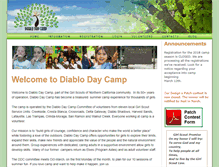 Tablet Screenshot of diablodaycamp.org